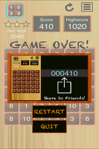 1020 - add to multiple of ten. merge number puzzel screenshot 3