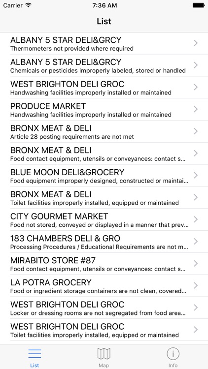 New York Food Inspections - New York Food Health screenshot-3