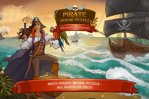 Pirate Mosaic Puzzle. Caribbean Treasures screenshot 2