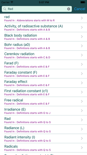 Physics Chemistry Abbr & Defs(圖3)-速報App