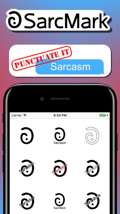 SarcMark - Sarcasm Punctuation Stickers