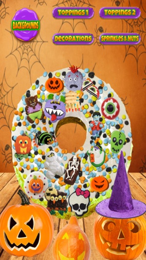 Halloween Donut Maker Dessert Food Cooking Game(圖3)-速報App