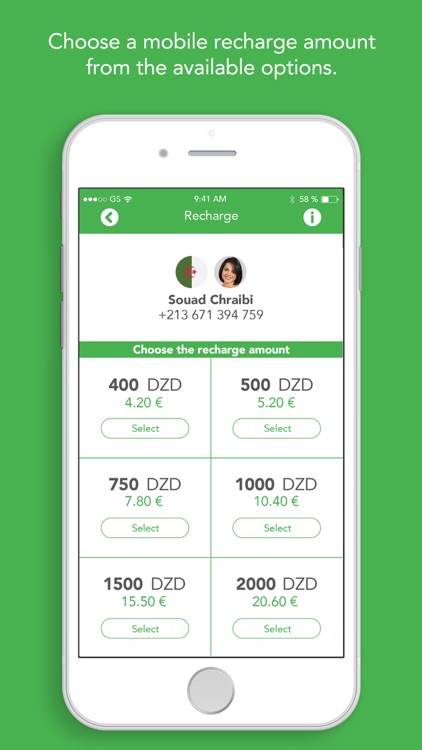 Sift mobile top up