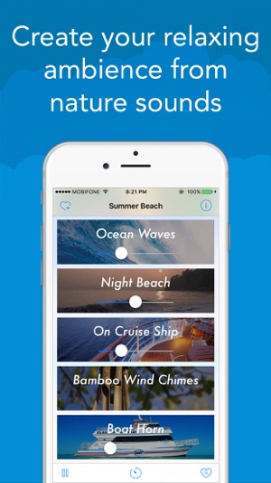 Sleep Sounds - White Noise : Summer Beach(圖2)-速報App