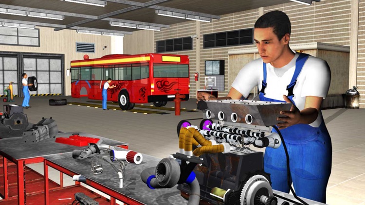 Big Bus Mechanic Simulator: Repair Engine Overhaul