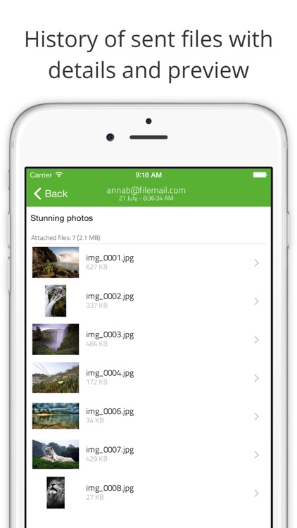 Filemail: Send large files screenshot-3