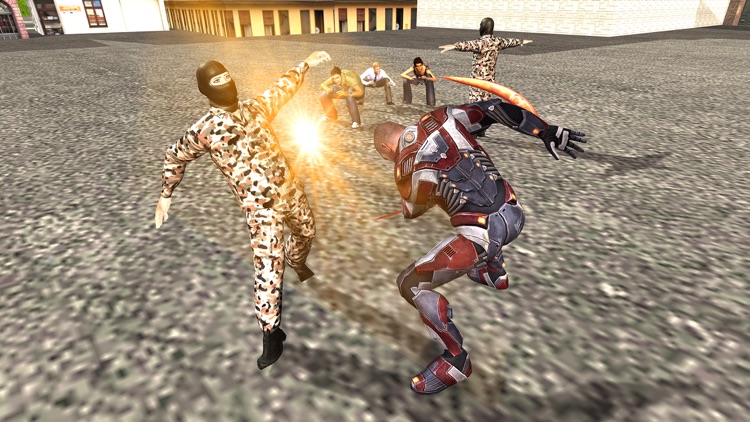 Flying Super Hero Fight Real City Criminals