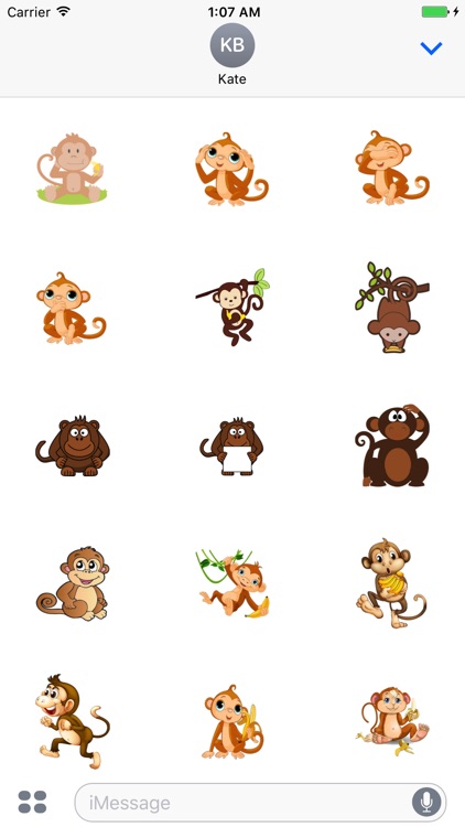 MonkeyCute - Cute Monkey Emoji And Stickers