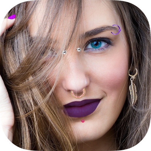 Piercing Photo Editor – False earrings stickers Icon