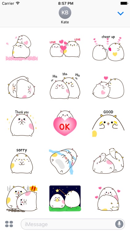 Hamsoji - Fat & Lazy Hamster Animated Gif Stickers