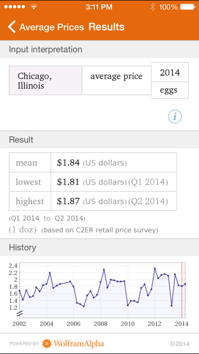 Wolfram Culinary Math... screenshot1