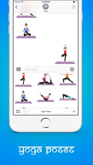 Yoga Poses Stickers(圖2)-速報App