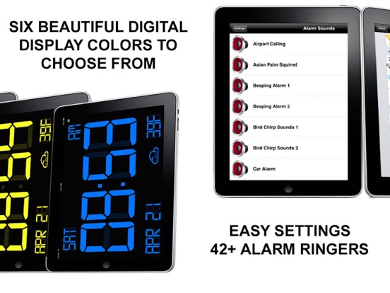 iDigital Big2 Alarm Clock - Biggest Time Displayのおすすめ画像4