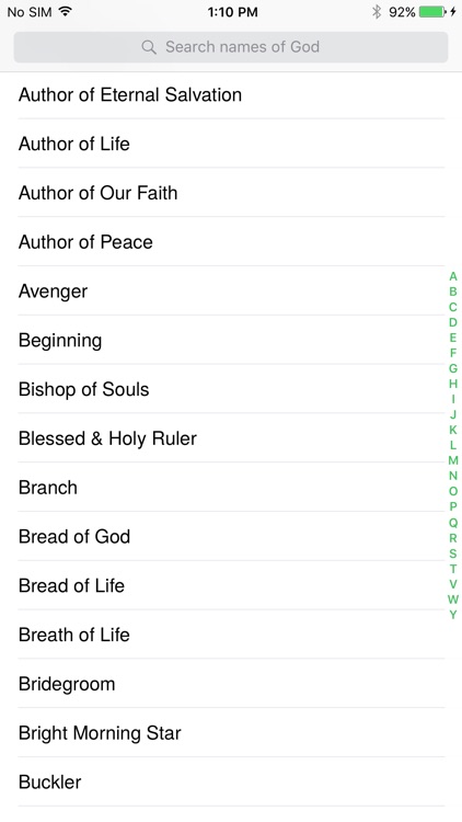Bible God Names
