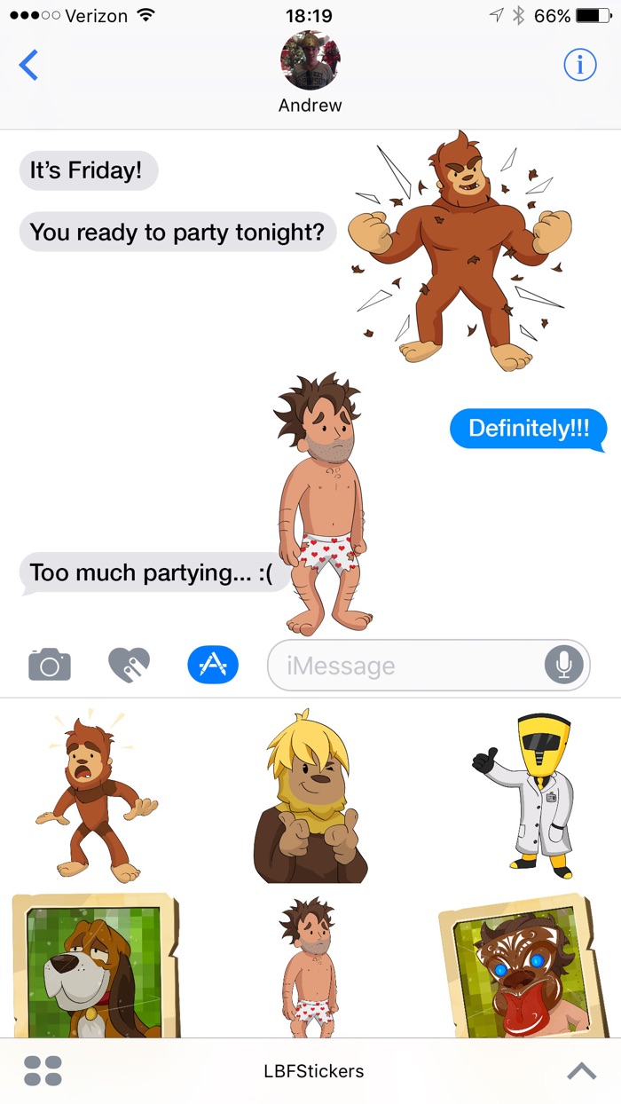 Little Bigfoot Sticker Companion