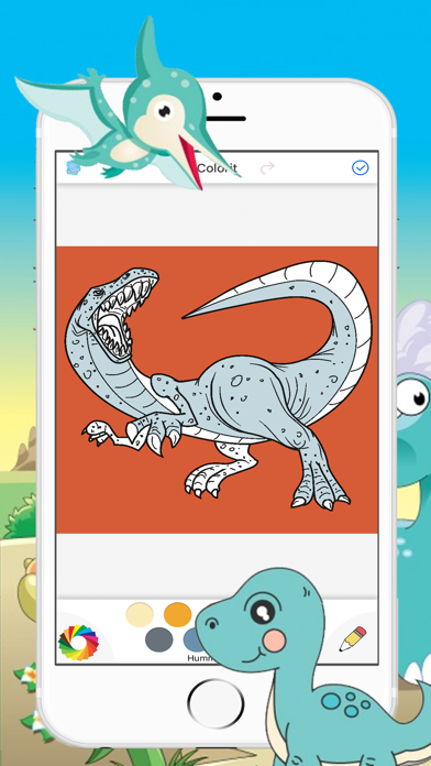 How to cancel & delete Dinosaurs Drawing Coloring Pages for kids from iphone & ipad 4