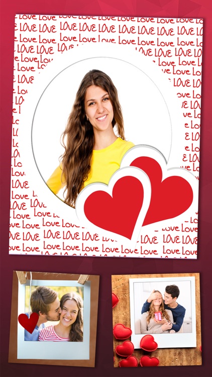 Photomontage love frames Photo editor - Premium