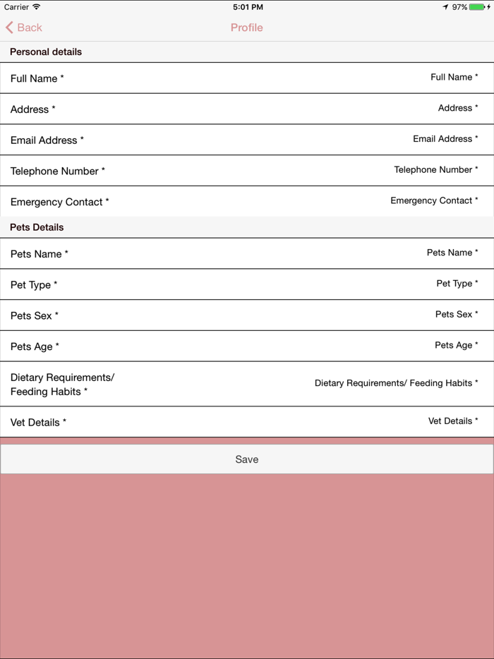 Bumbles Small Pet Boarding