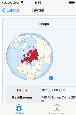 mapQWIK World - Zoomable Atlas screenshot 3