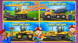 Game screenshot Construction Truck Workshop - kids Education Game apk