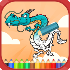 Activities of Dragons coloring books for kids
