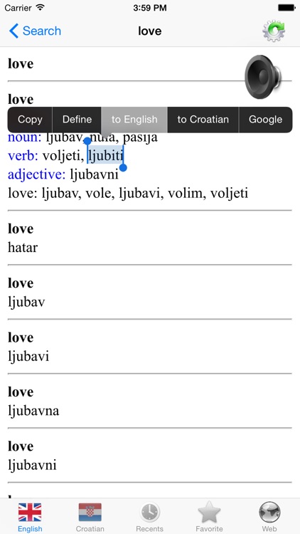 Croatian English dictionary