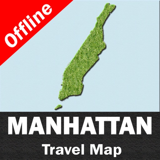 MANHATTAN (NEW YORK) – GPS Travel Map Navigator
