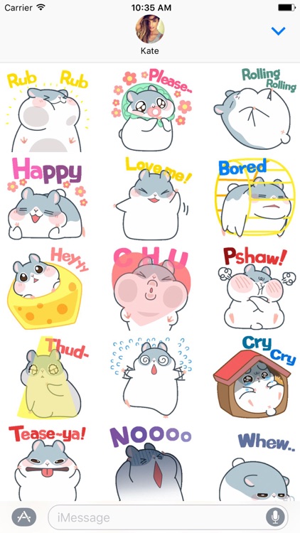 Lovely Hamster Friends - Animated GIF Stickers screenshot-3