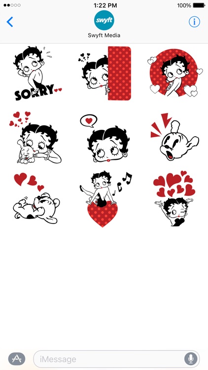 Betty Boop: Noir Stickers and Emoji screenshot-3