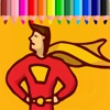 Superhero infinity Coloring Book Page Games
