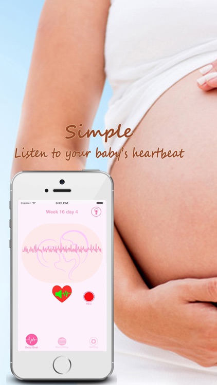 Baby heartbeat monitor – Fetal baby heart listener