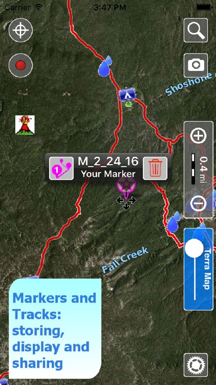 Trails of Yellowstone NP- GPS Topo Maps for Hiking screenshot-3