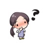 wenpeiによるPurple Little Girlステッカー