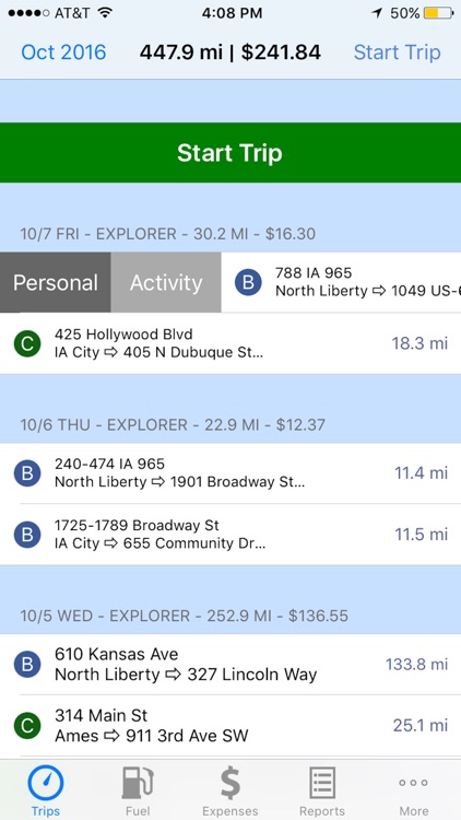 TripLog - GPS Mileage Log Tracker screenshot-4