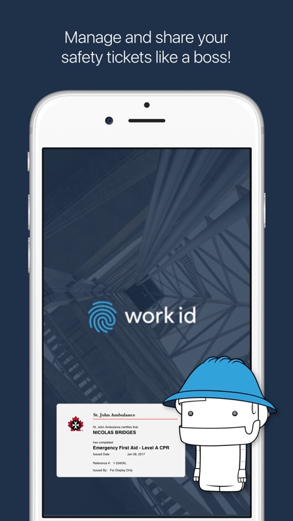 Work ID: Manage and share safety tickets