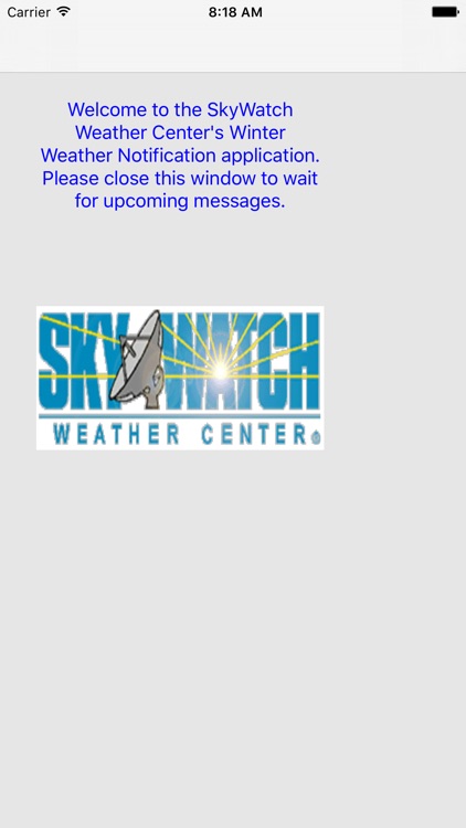 Skywatch Winter Weather