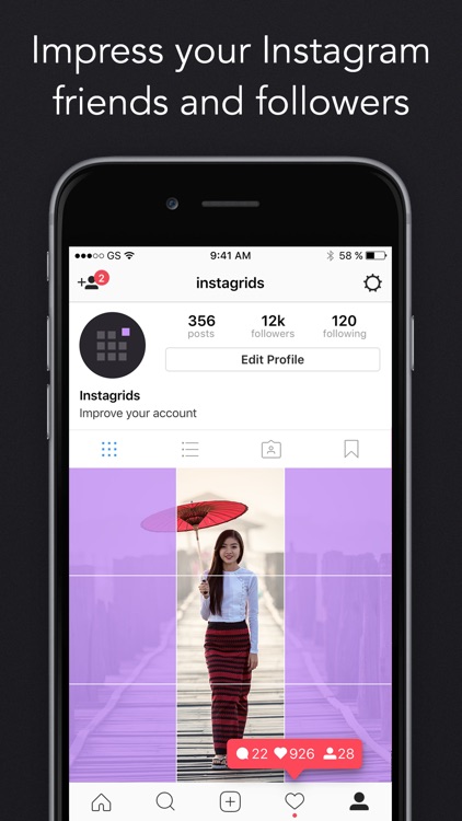 Instagrids - Crop Your Photos For IG Profile View