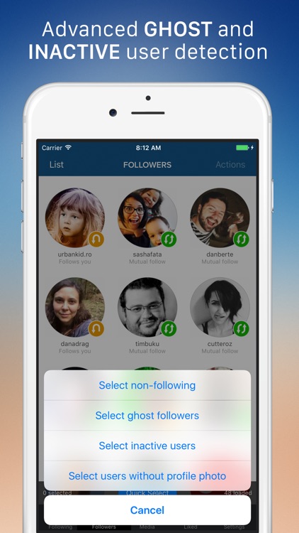 Cleaner - Mass unfollow, block, delete and unlike