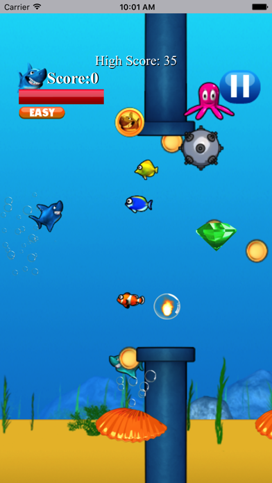 跳跃的鲨鱼－好玩的休闲小游戏 screenshot 2