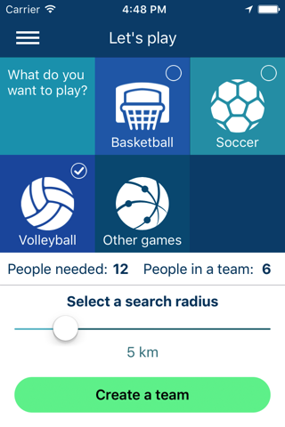 Keep App - Create sport team screenshot 2