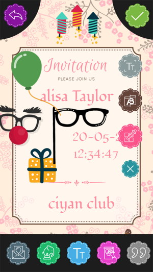 Custom Party Invitation Card Maker(圖5)-速報App