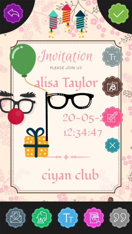 Custom Party Invitation Card Maker screenshot-4