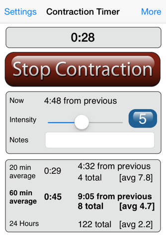Labor and Contraction Timer screenshot 3