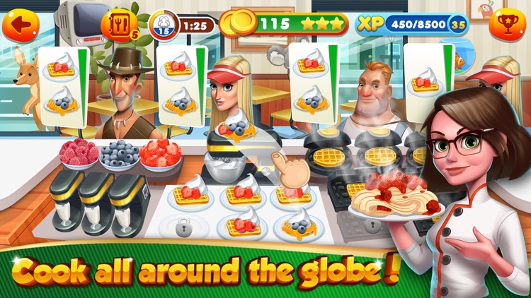 Cooking Games Fast Food Kitchen & Top Burger Chef