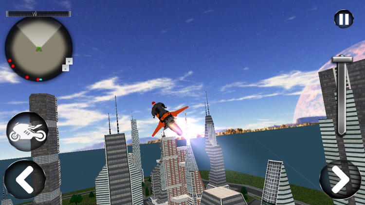 Flying Motorbike Stunt Simulation 3D screenshot-4