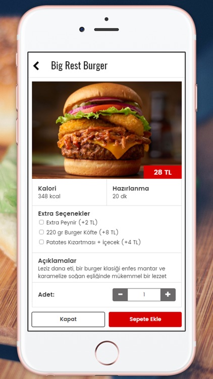 RestApp Burger - Örnek Restoran Uygulaması