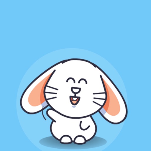 Little Cute White Bunny icon