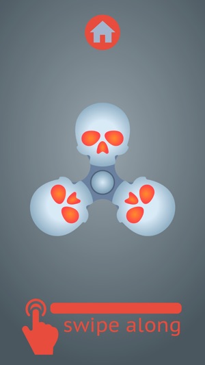 Skull Fidget Spinner Simulator