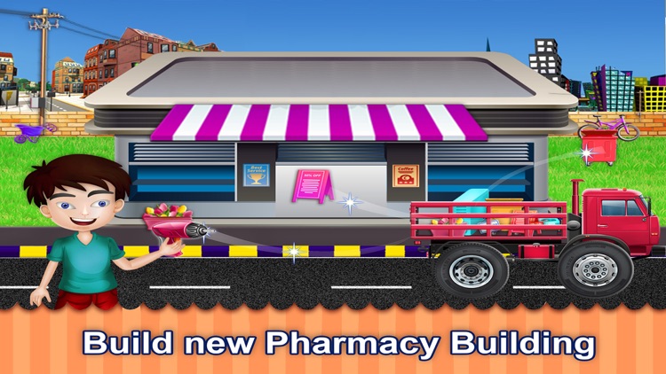 Pharmacy Construction – Shop Builder Game