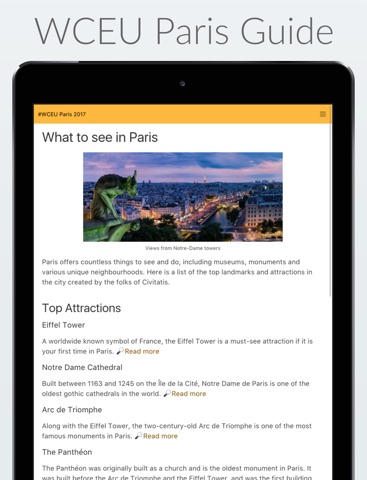 WCEU Paris Guide screenshot 2